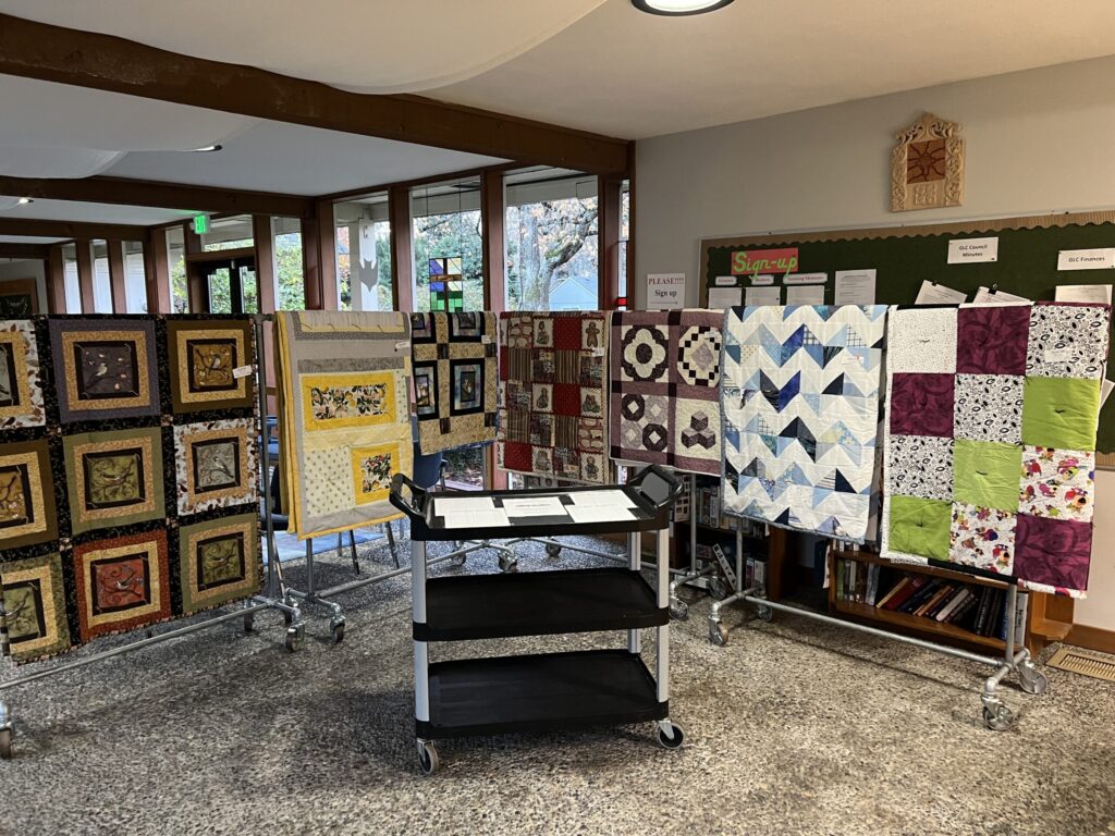Quilts at the quilt auction