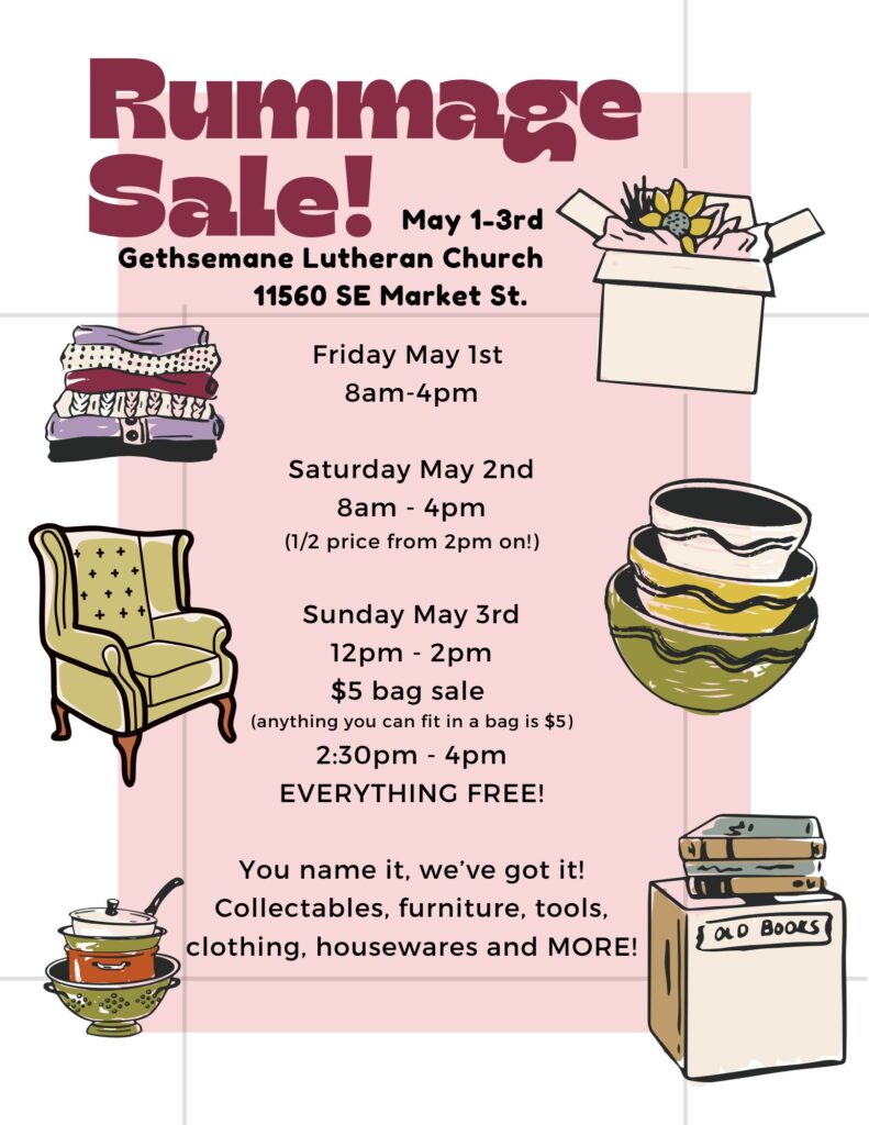 Rummage Sale 2026 Flyer