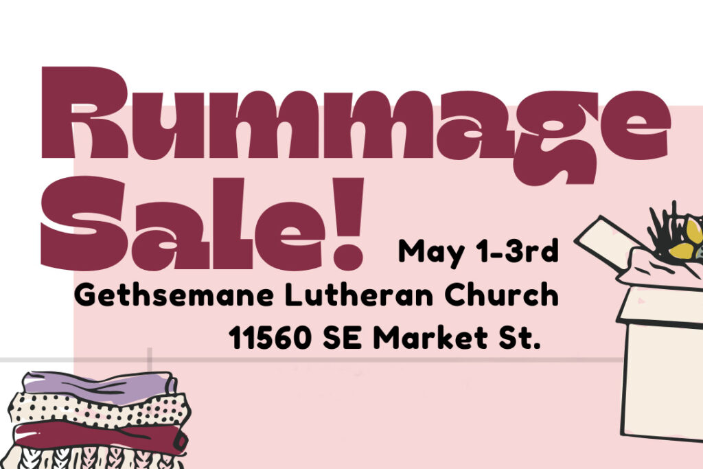 Rummage Sale 2026 Flyer
